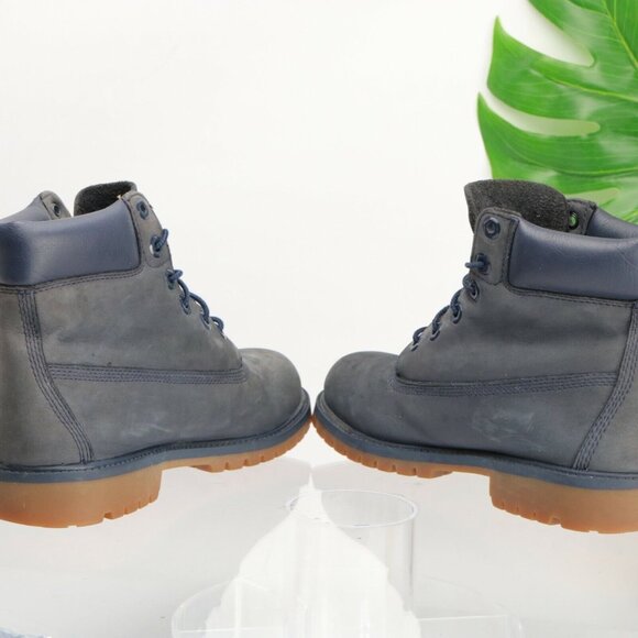 Timberland Mens Waterproof Boot Size 7 Premium 6Inch Blue Leather Insulated - Picture 7 of 12